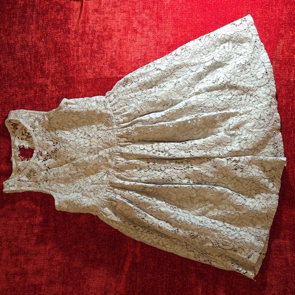 Polo by Ralph Lauren Lace Kids Dress in Cream